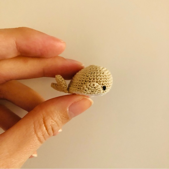 Hand Crafted Other - 🥳HP🥳 Teeny Tiny Crochet Whale Amigurumi Crochet Toys